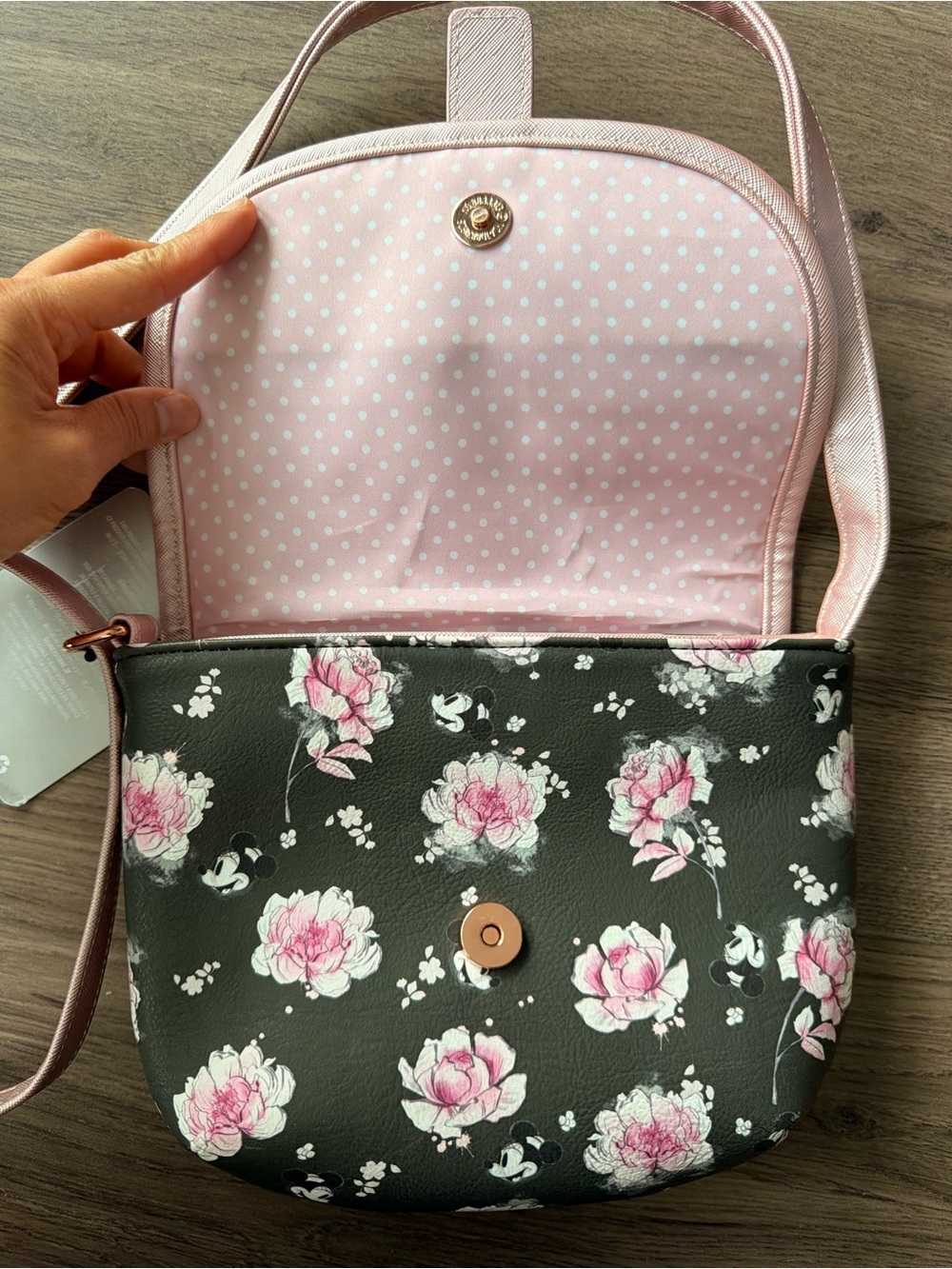NWT Disney Loungefly Positively Minnie Saddle Bag - Picture 6 of 9